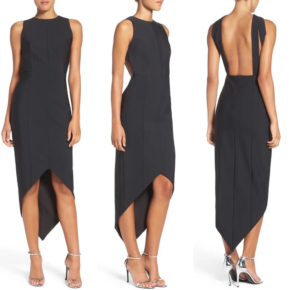 Misha Collection Siran backless asymmetrical dress